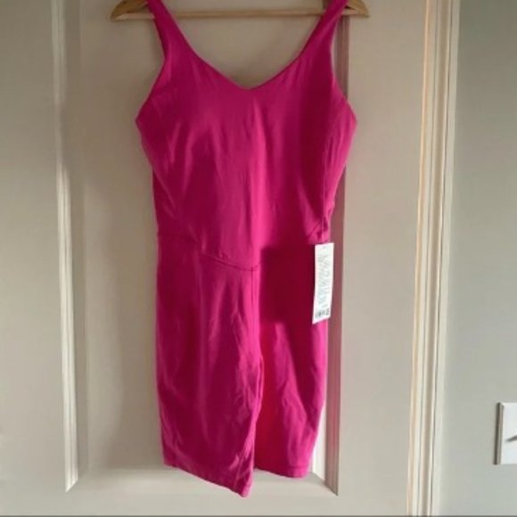 Lululemon Align Bodysuit 8" Sonic Pink ONSIE Size 10 - NEW! - Picture 5 of 15